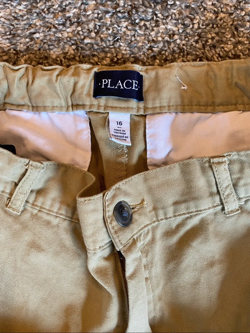 The Children's Place Tan Khaki Flat-Front Boy’s Shorts